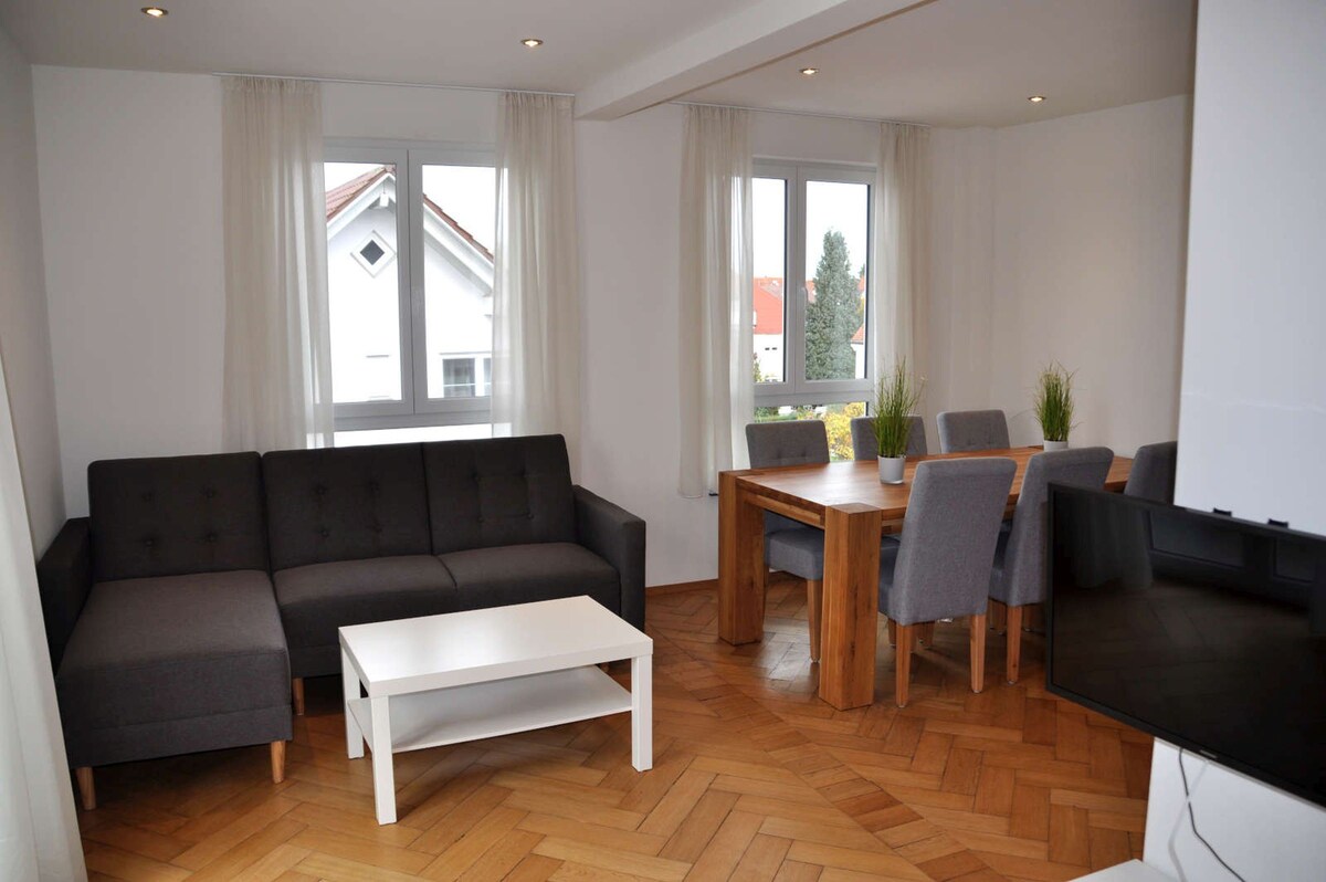 Villa Kubus, (Langenargen am Bodensee), Ferienwohnung 5, 65qm, 2 Schlafzimmer, max. 6 Personen