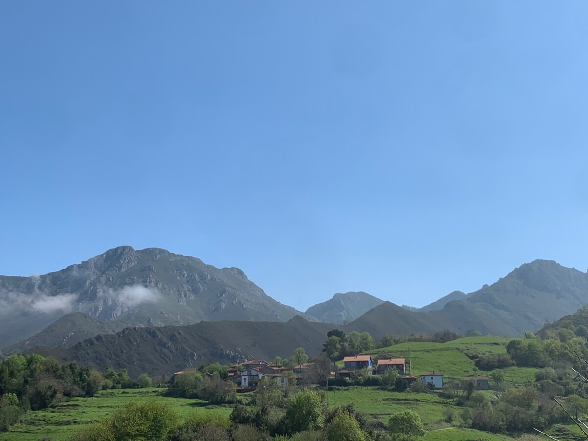 靠近海岸的公寓。 山岳景