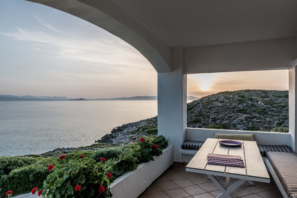 海滨，迷人的景色， Alianthos别墅