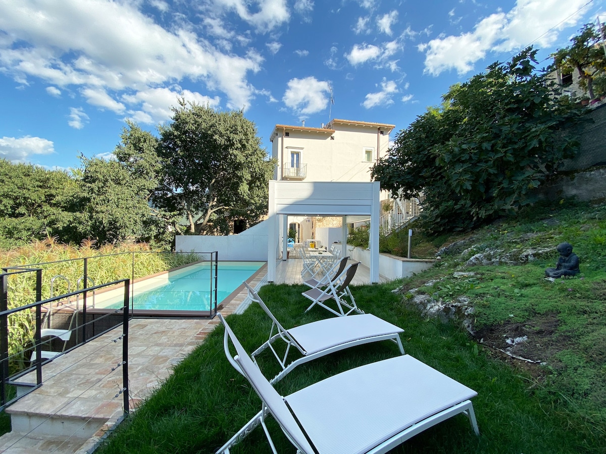 Casa Fisolare、阳光充足的花园和私人盐泳池