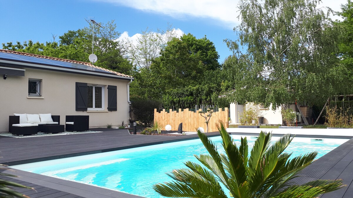 Maison entière au cœur de la Gironde avec piscine