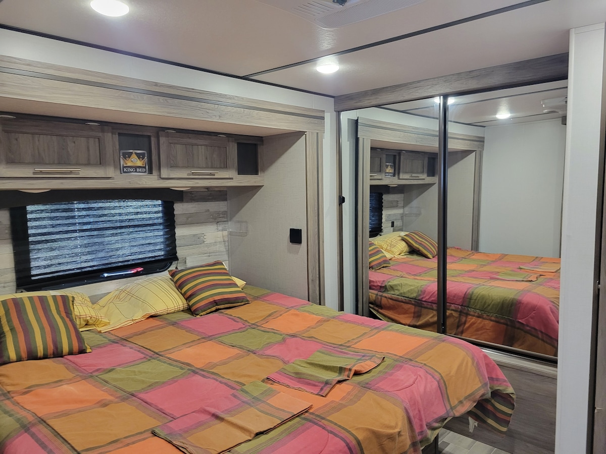 Enjoy a luxury RV without having to haul one!