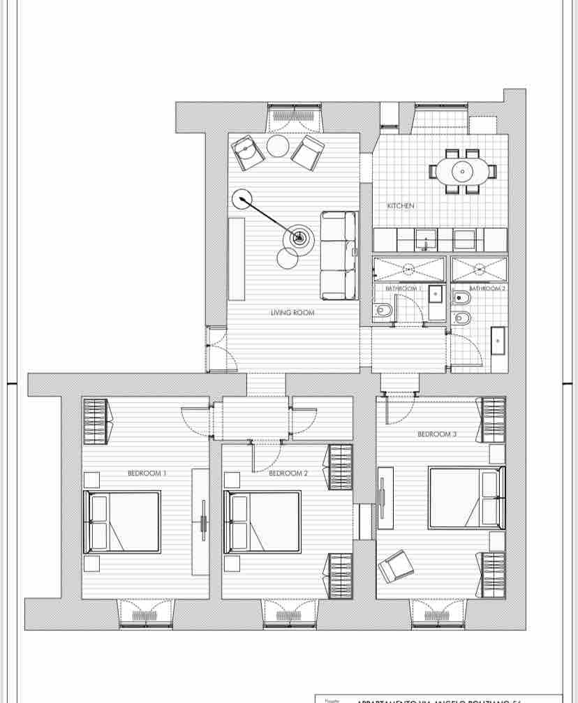 罗马斗兽场宽敞的全新公寓