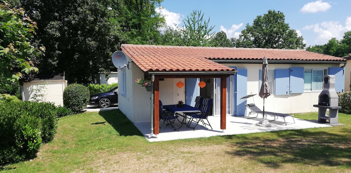 Vakantiewoning bij golfbaan in zuidwest Frankrijk.