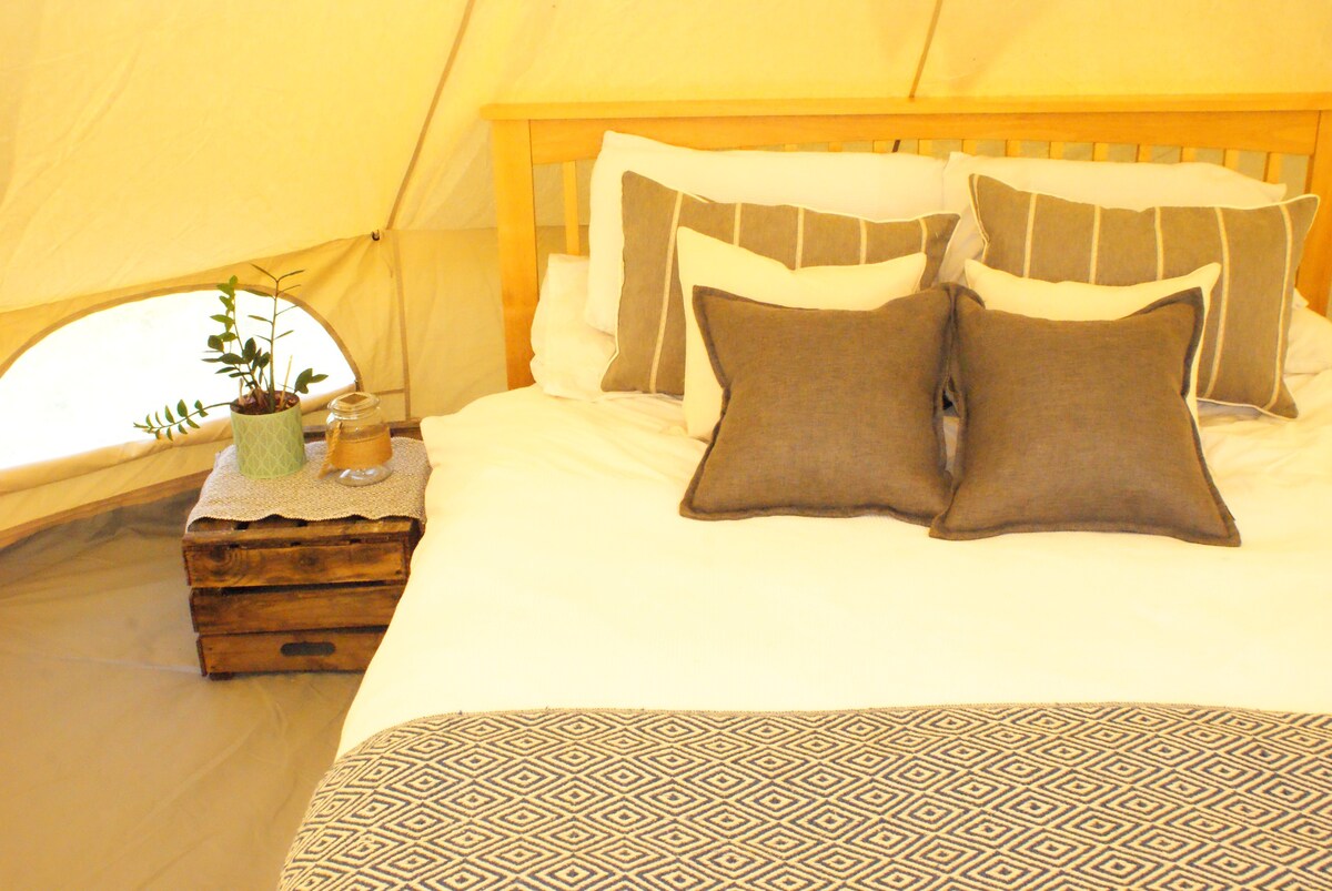 Luxury bell tent in the South Downs National Park