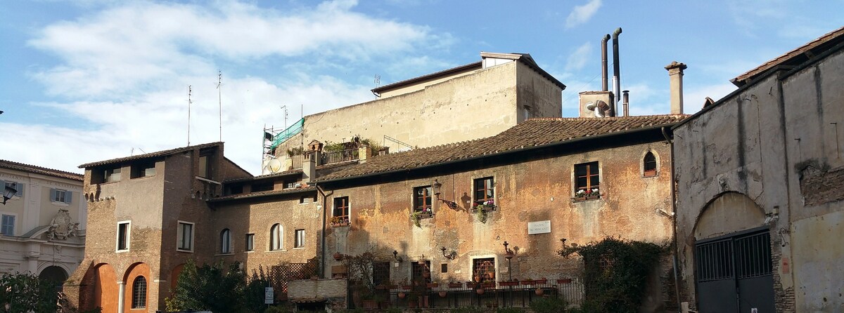 历史悠久的设计阁楼Trastevere Santa Cecilia