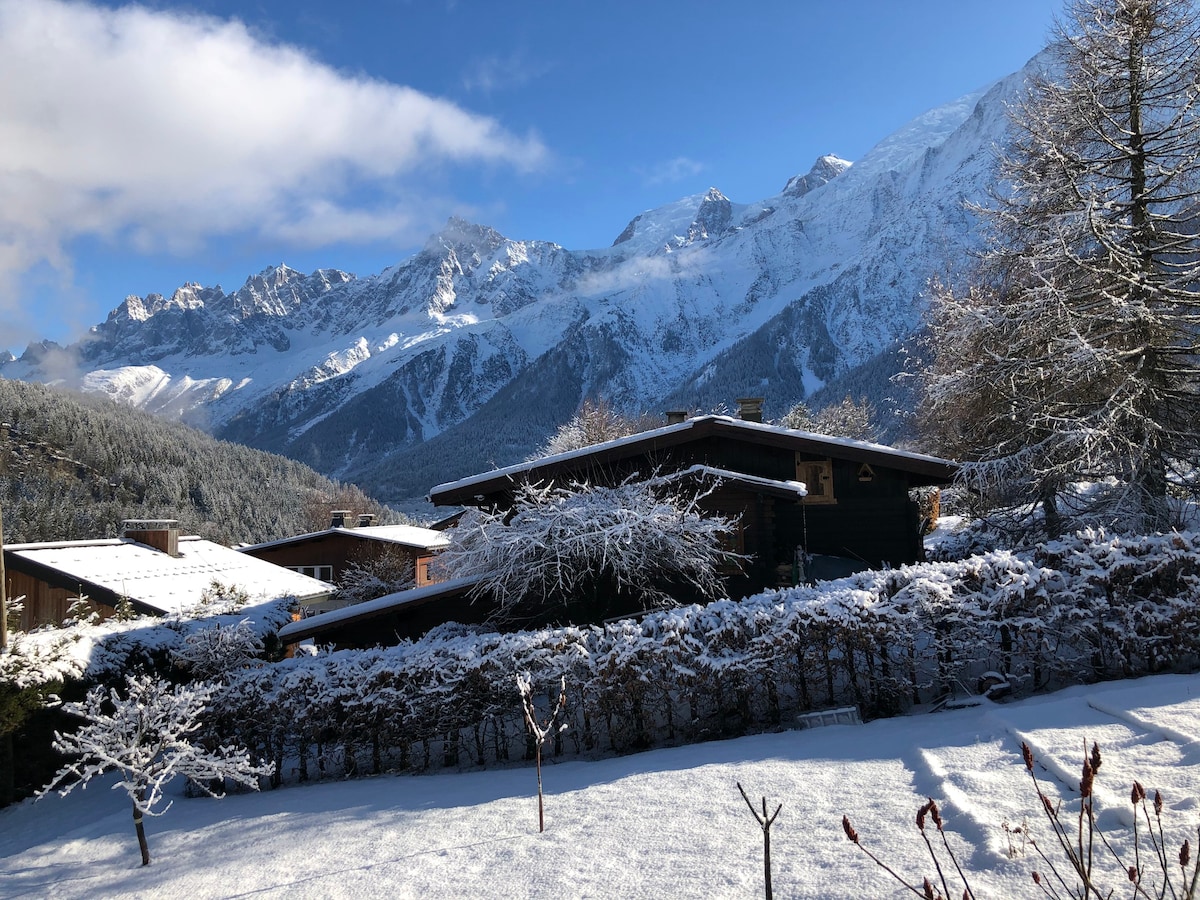 迷人的单间公寓，面向滑雪场附近的山体