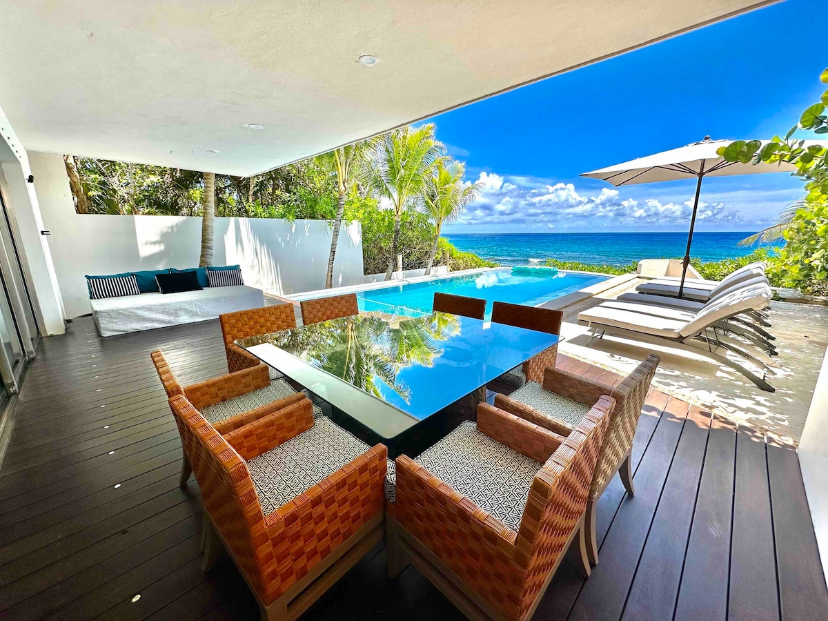 Luxury Oceanfront Villa w/ Private Pool & Maid