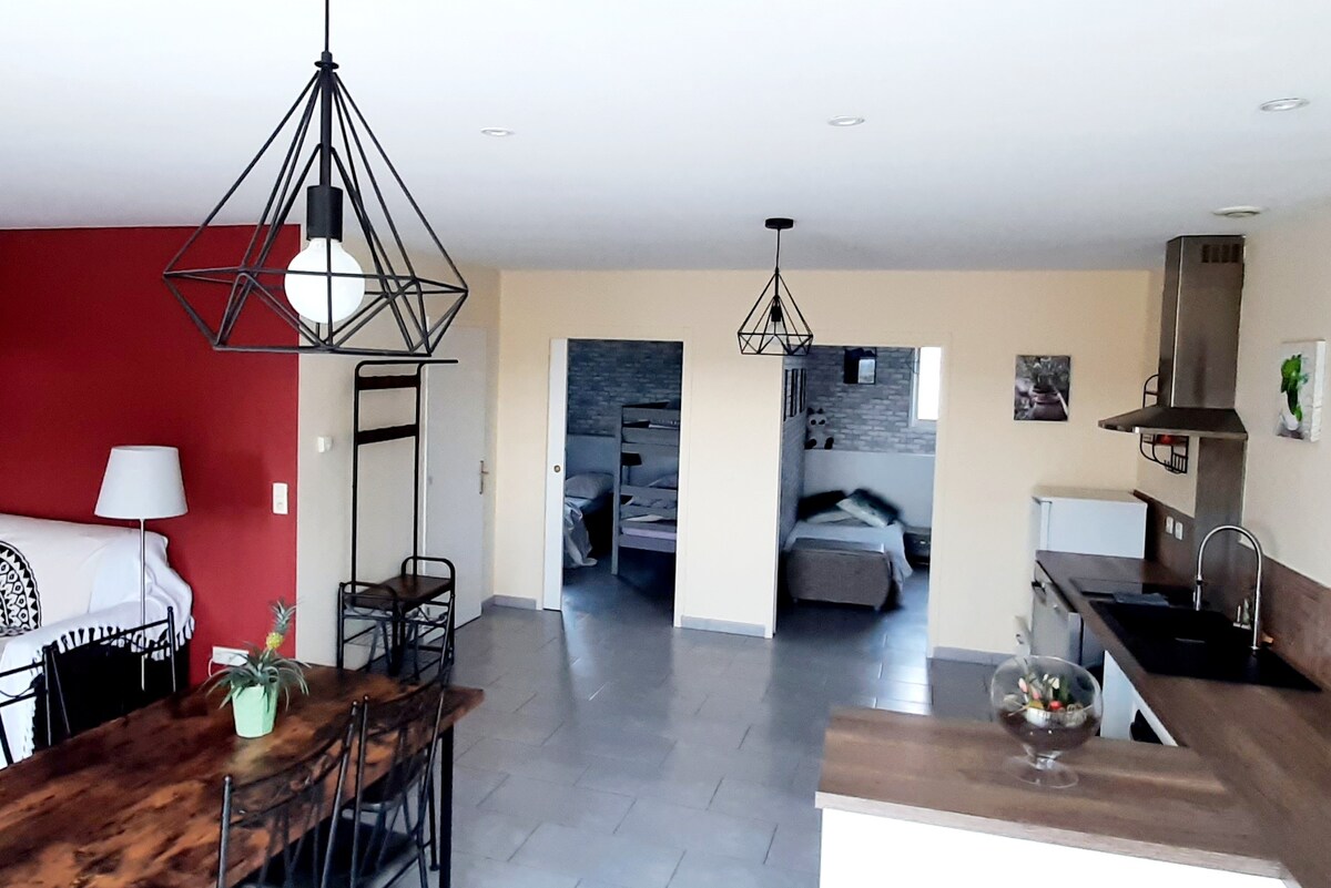 Grand appartement dans cadre champêtre