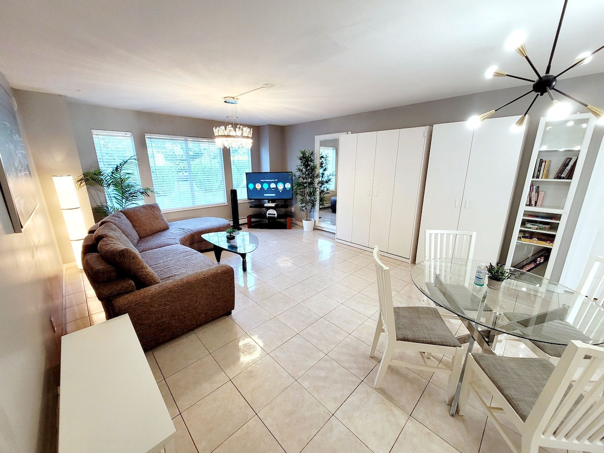 Spacious modern private 2BR home