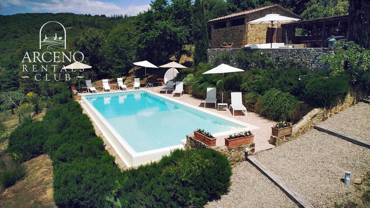 Chiusarella Arceno Rentals Club Chianti Villa Pool