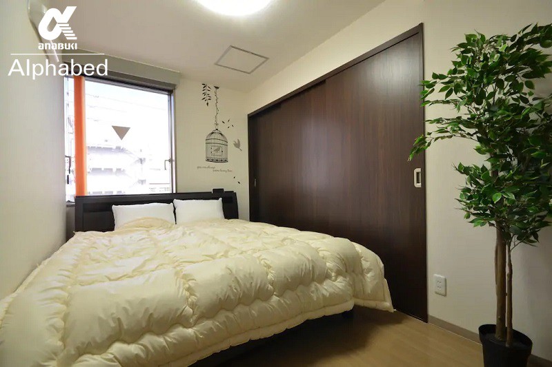[Alphabed Takamatsu Hyogo-cho # 503]标准双人床套房（ 73平方米）中央购物街沿线的凉爽住宿