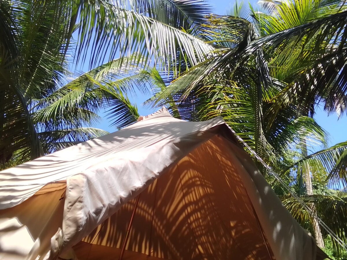 Bell Tent (2) - Camping Barbados.