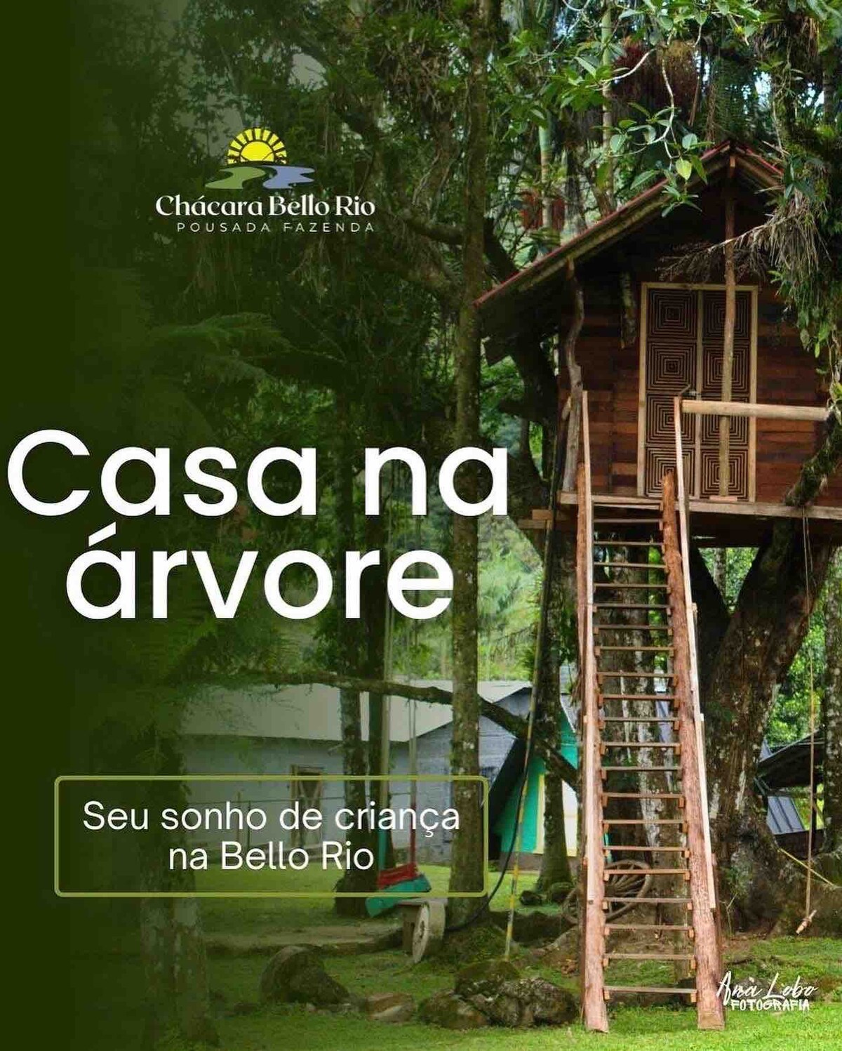 Casa na Árvore Local Incrível no Pé da Serra E Rio