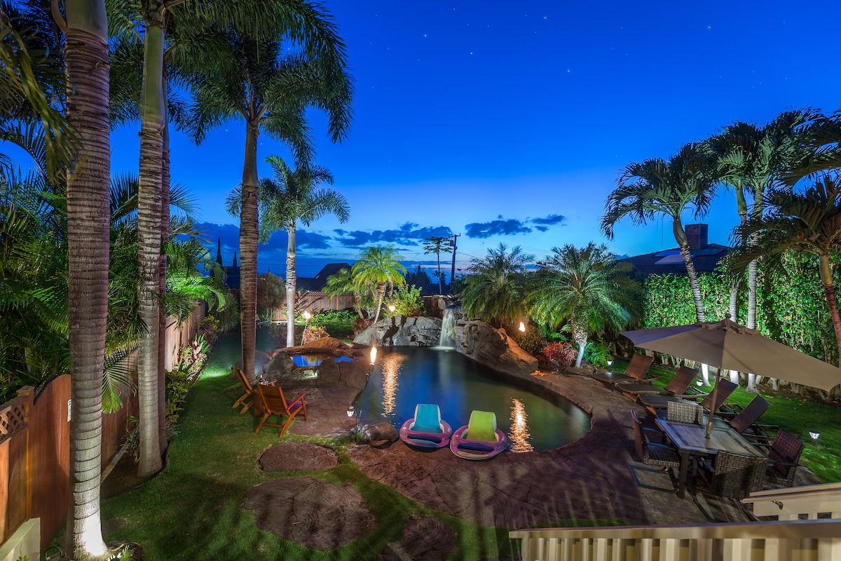 Maui Meadows Retreat B&B-3 BR-Ocean Views-AC-Pool