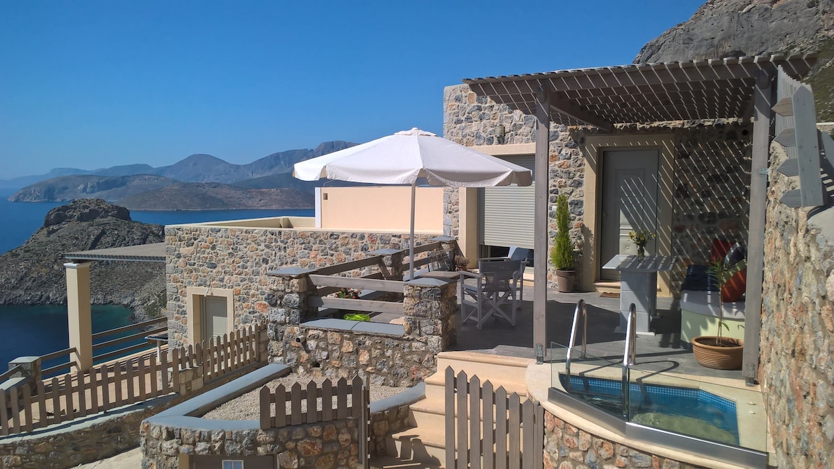 HESTIA House - Kalymnos Aegean海景