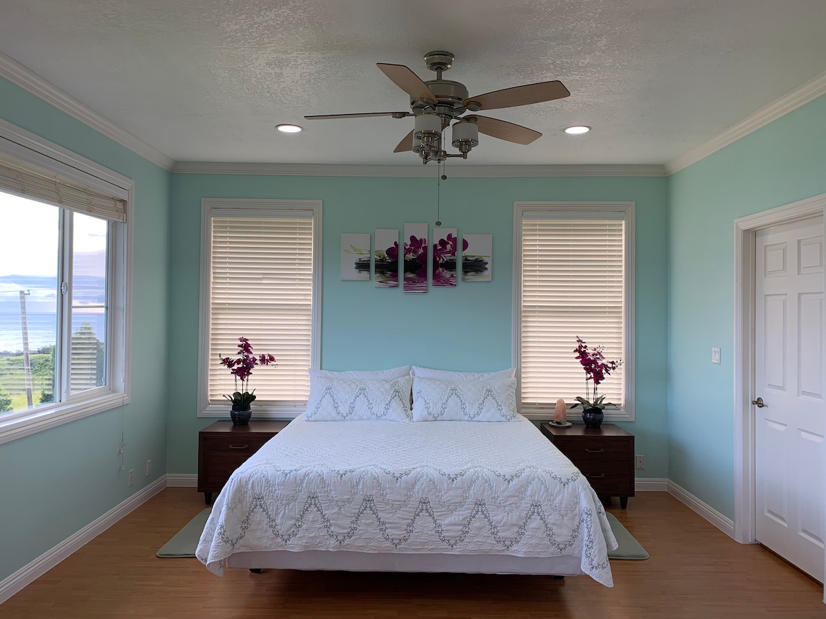 Master bedroom with awesome ocean view