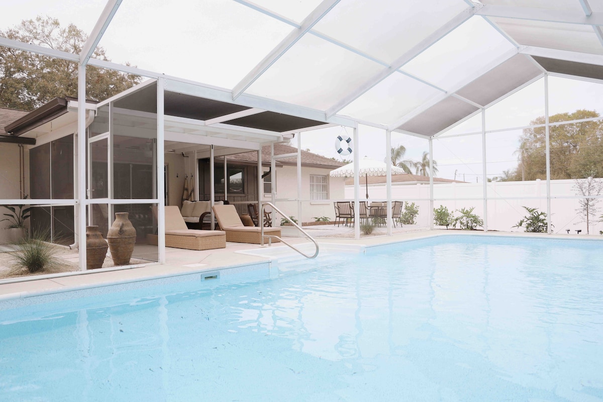 Le Palm Haus •温水游泳池•靠近Siesta