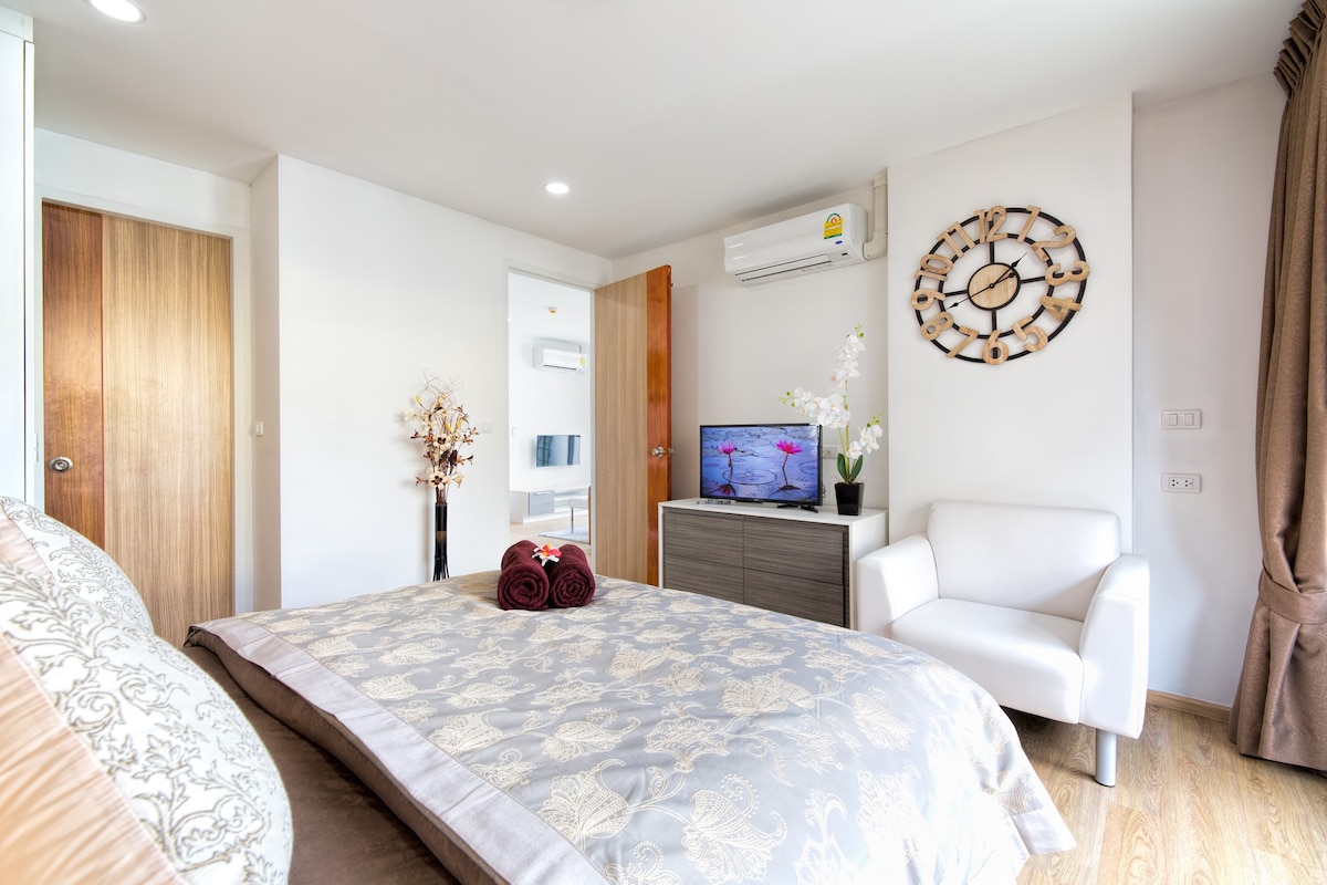 设计1间卧室公寓@ Kata ，海滩- 900米