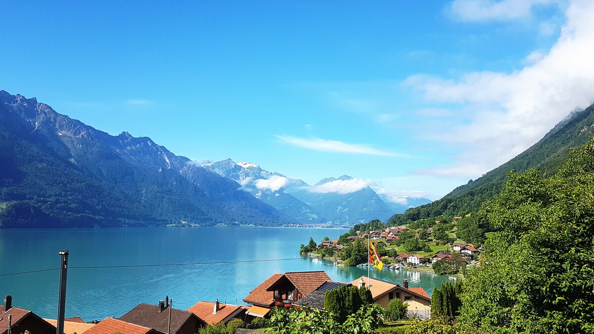 因特拉肯（ Interlaken ）附近山区（可欣赏湖景的度假木屋）。