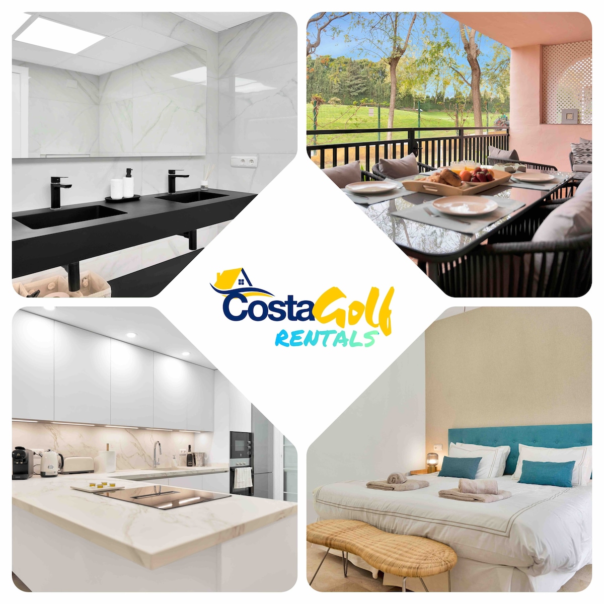 Apartamento primera linea de golf con piscina