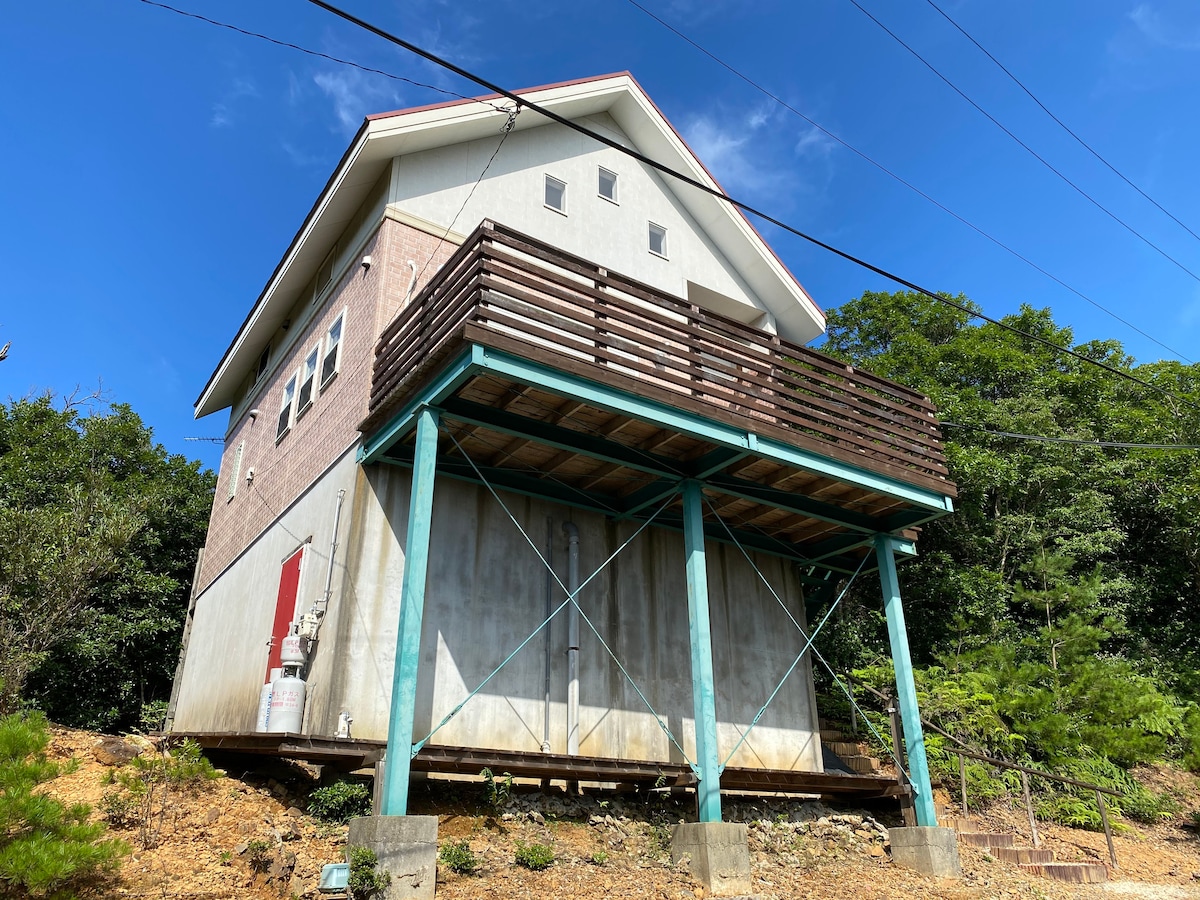 在神宫后山顶欣赏Ose ·合理价格/别墅「Ise Sky Villa」别墅的美景