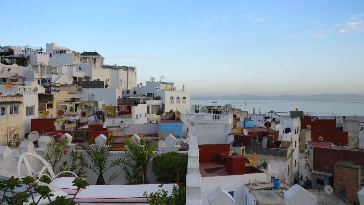 Guesthouse Kasbah sea view : charming room 4 pers