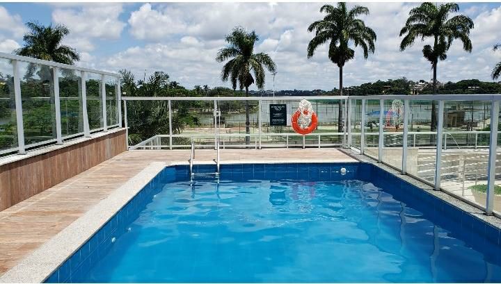 Pampulha海滨-带泳池的迷人酒店式公寓