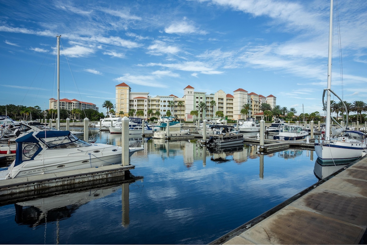 Hammock Beach Golf Resort and Spa - 2 BR 575 Intracoastal View Condo in the Yacht Harbor