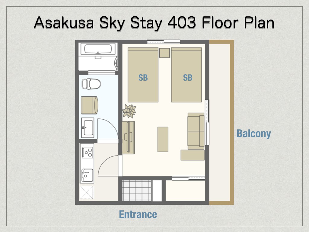 我要你活得像你一样！安全完善的新建公寓★AsakusaSkyStay403