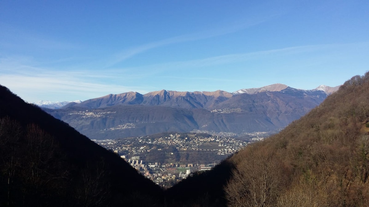 Brè sopra Lugano ，宁静和自然风光
