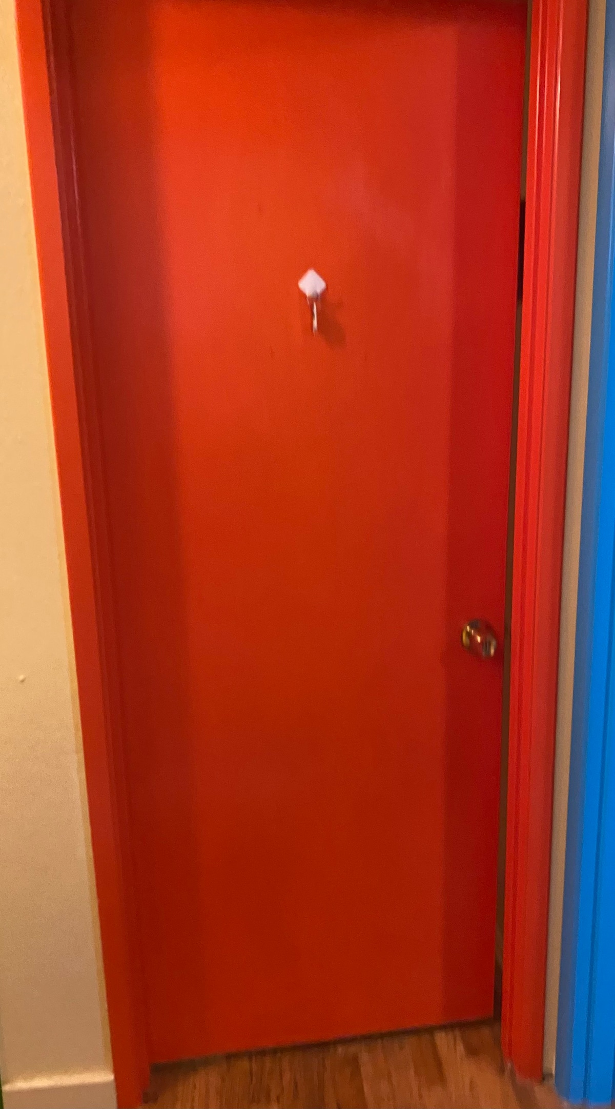 宽敞的私人卧室， puerta roja