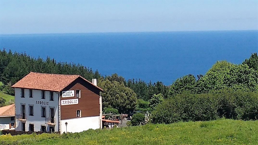 Double bed in Casa Rural Arboliz