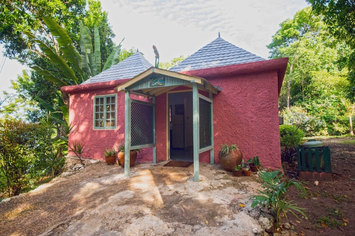 1卧室花园乡村小屋，可通往海景，牙买加