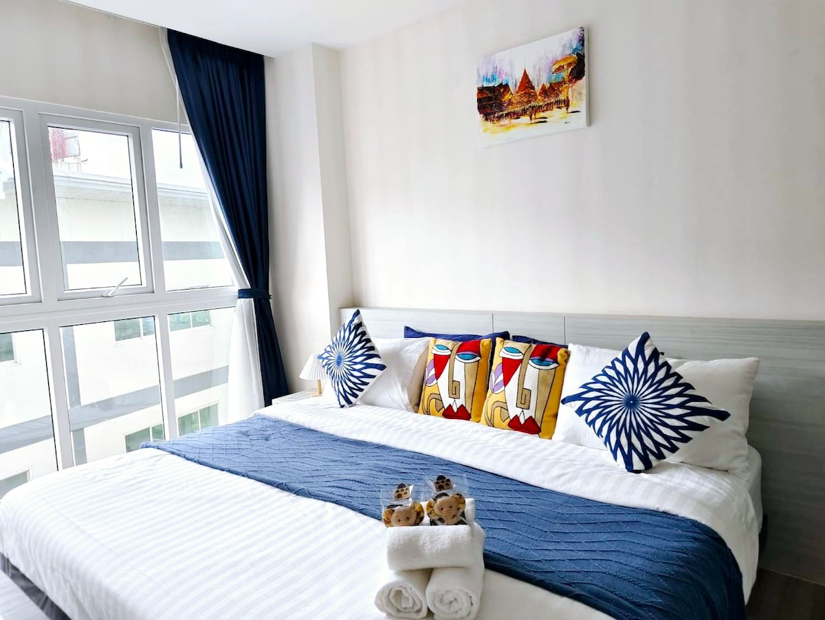 Prio Cozy Suite Near Airport&Mall+Motorbike&Pool