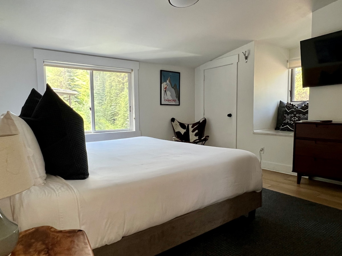 Vail Mountain舒适的Loft单间公寓。 加大双人床或双人床