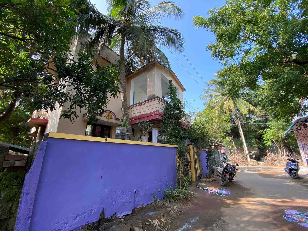 Private home at historic port (beach) of Poompuhar