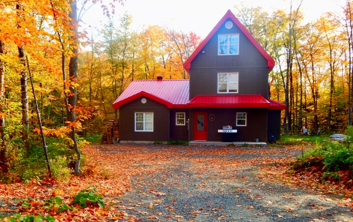 Red Rooftop Chalet