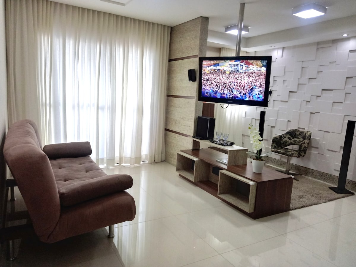 阿拉卡朱（ Aracaju ）的绝佳公寓（ píscina、空调、空调、无线网络、无线网络、Netflix ）