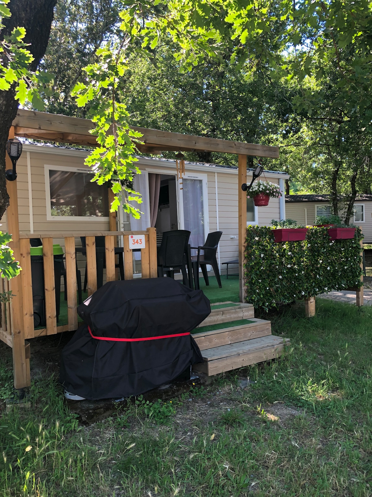 domaine de chaussy : mobil home 6 personne de luxe