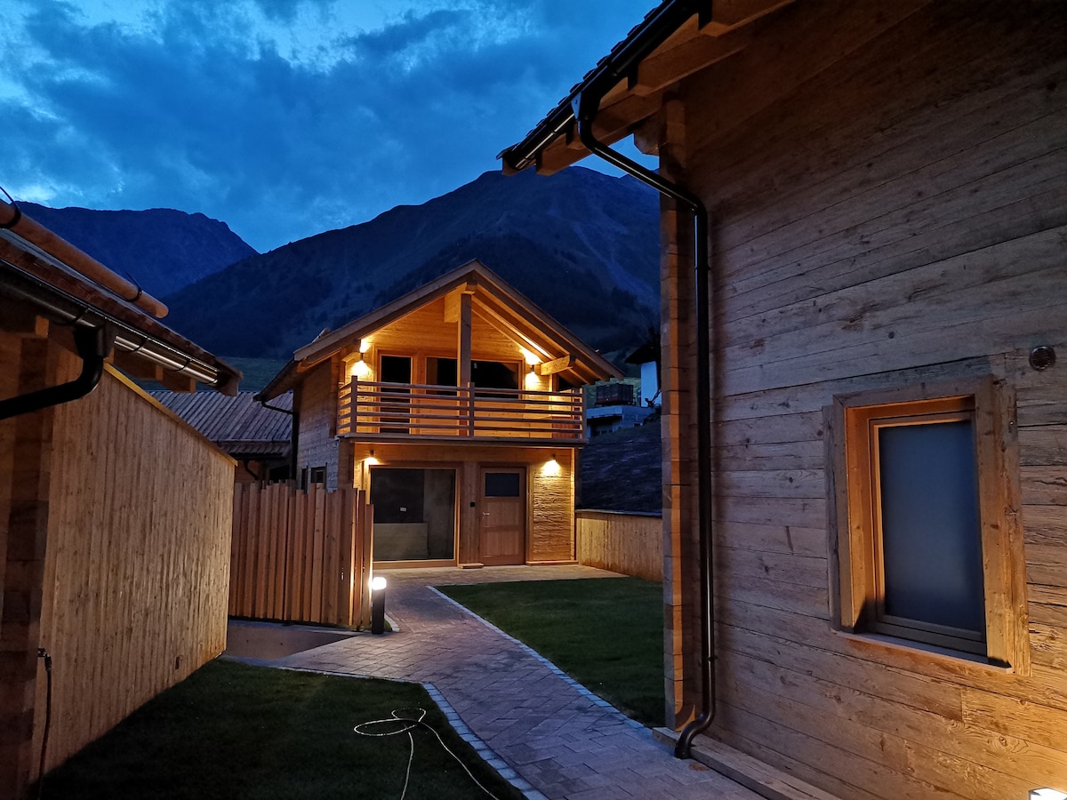 Chalets Lagaun am Schnalstaler Gletscher mit Sauna