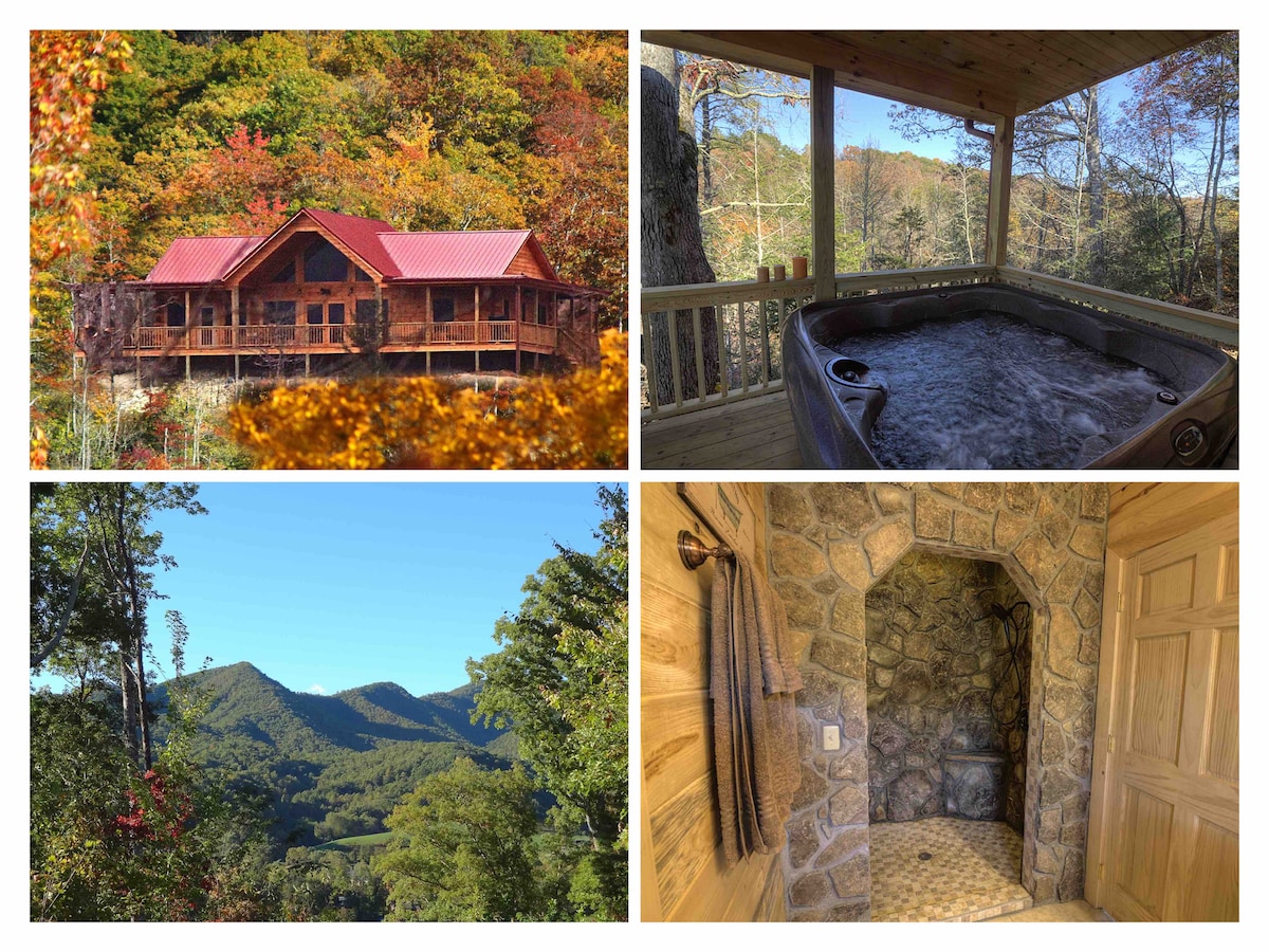 Black Bear Lodge Great Smoky Mtns Hot Tub King Bed