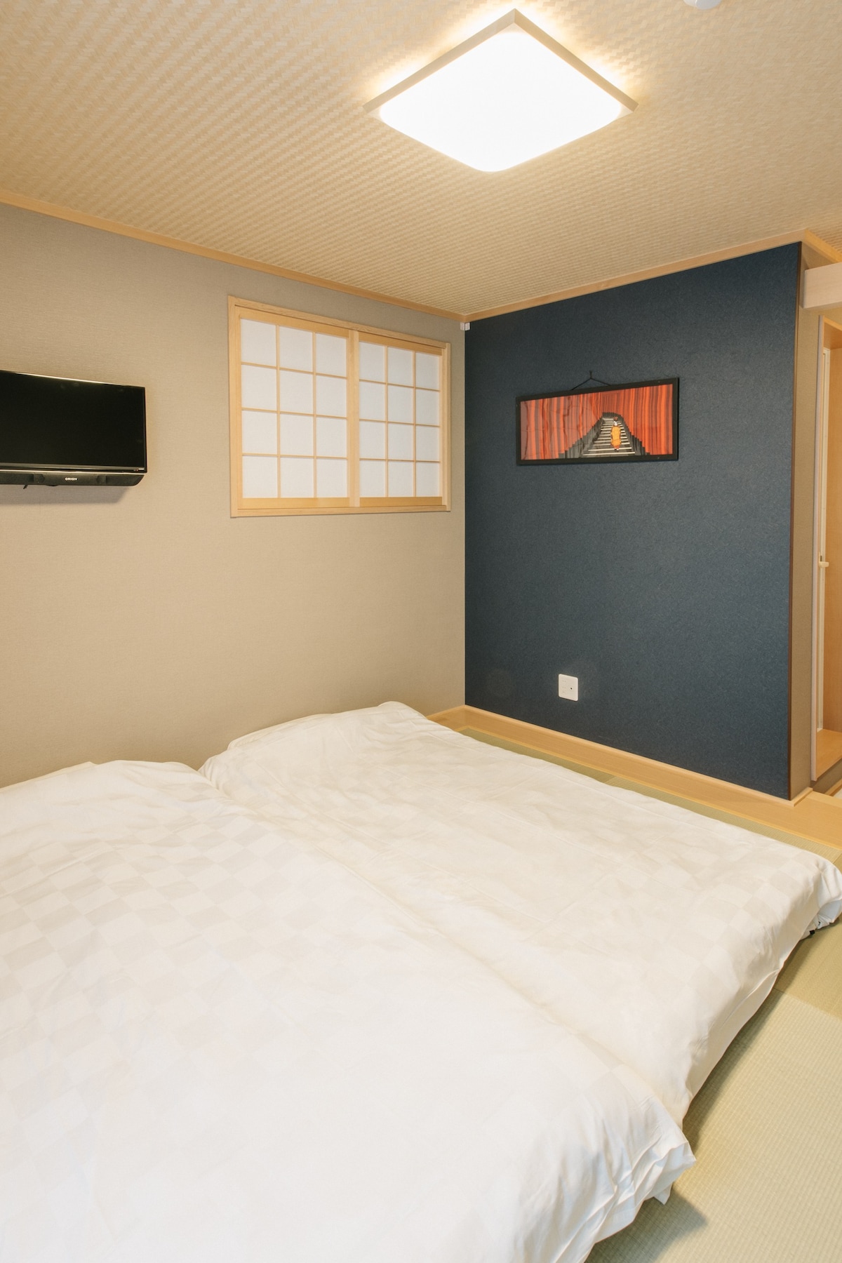 京都Kaede Hotel Kamogawa Mae 201每间客房均带浴室阳台榻榻米垫