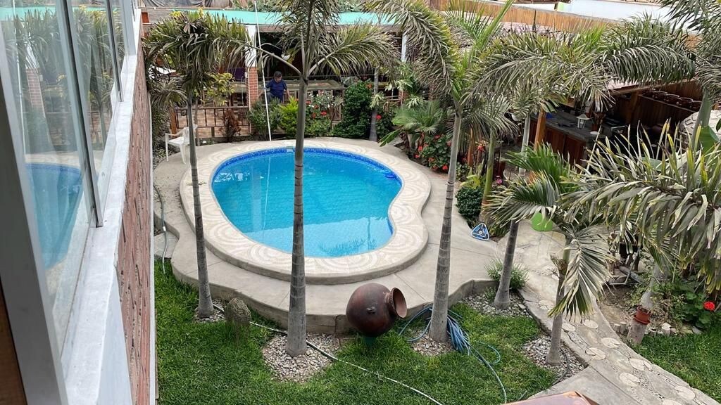 Casa de playa y campo equipada con piscina en Asia