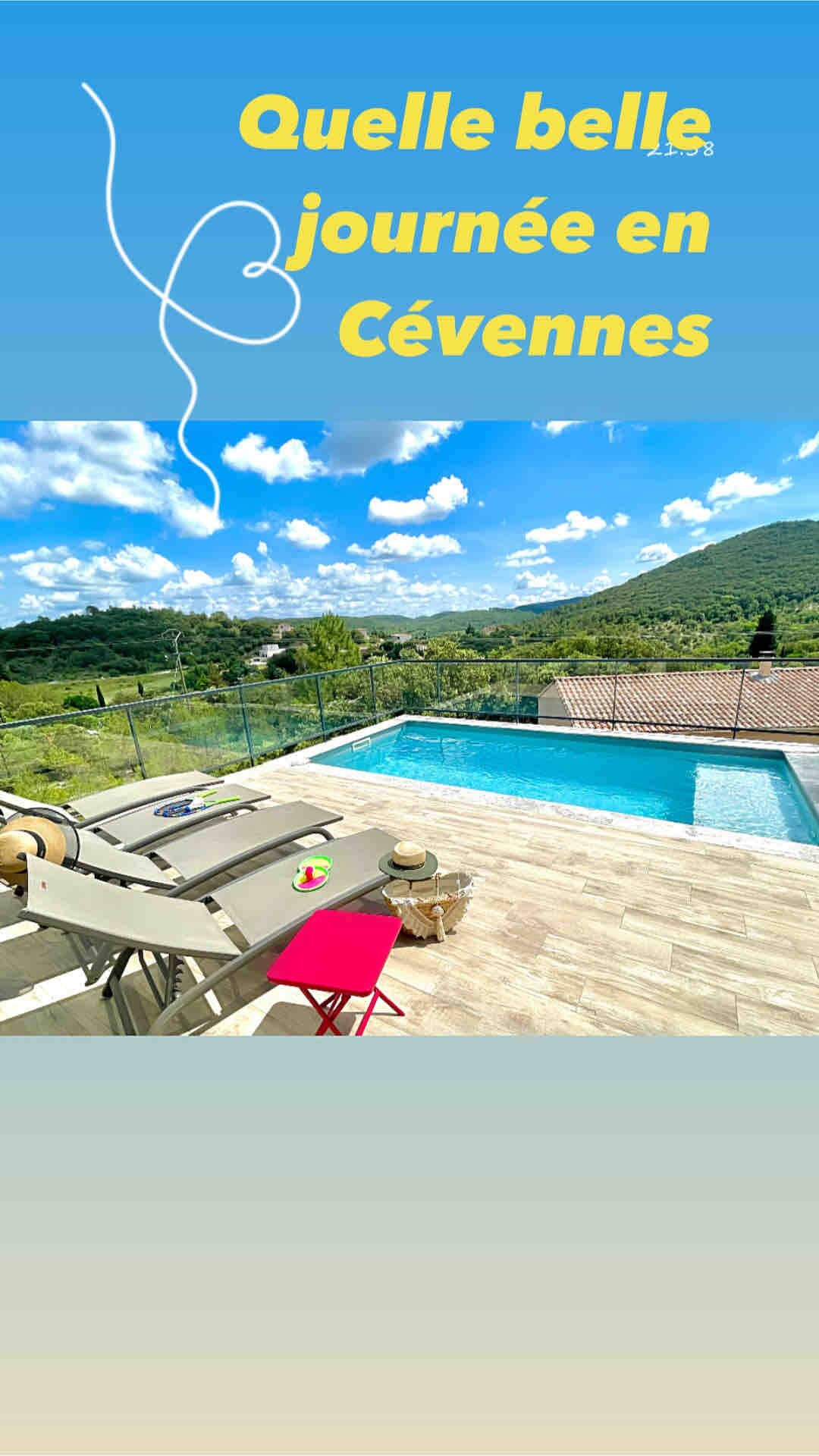Villa en Cévennes Anduze piscine et jacuzzi
