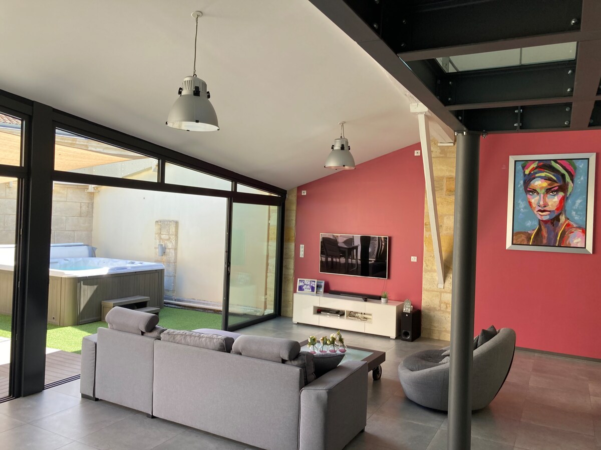 LOFT spa garage Libourne centre ville