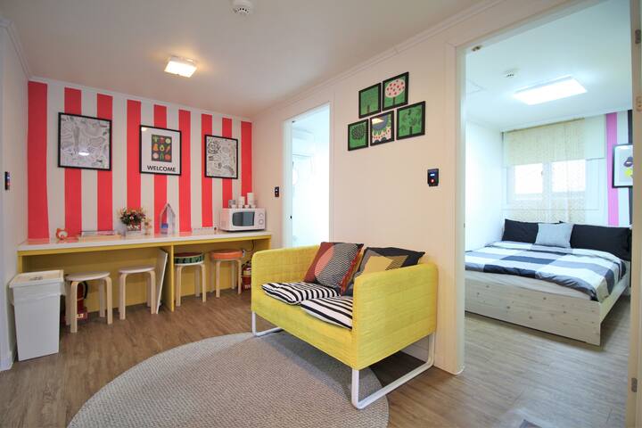 4 bed/3 bath★seoul station(2f) - 龙山区的家庭式旅馆 出租