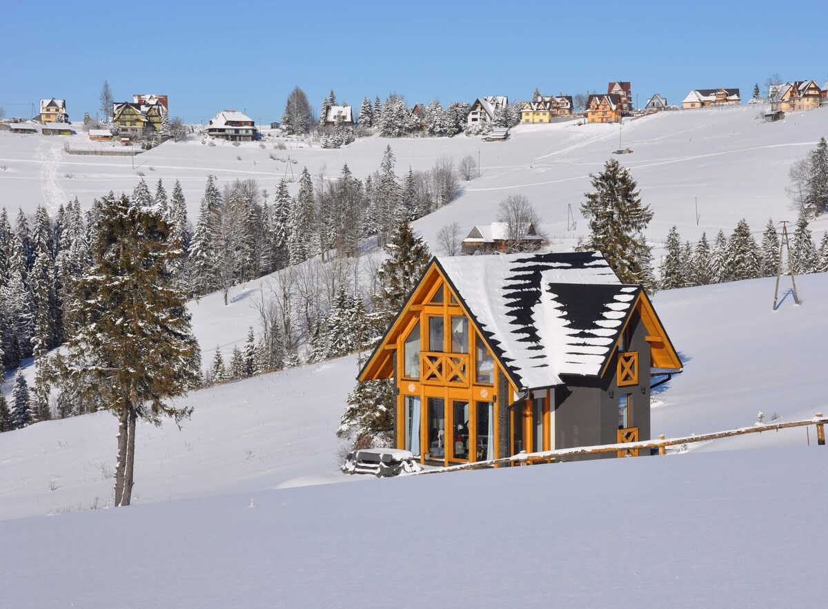 Lux Houses domek z widokiem na  góry Tatry