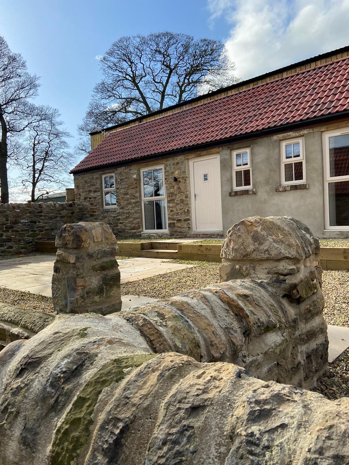 Beautiful stone barn conversion on family farm