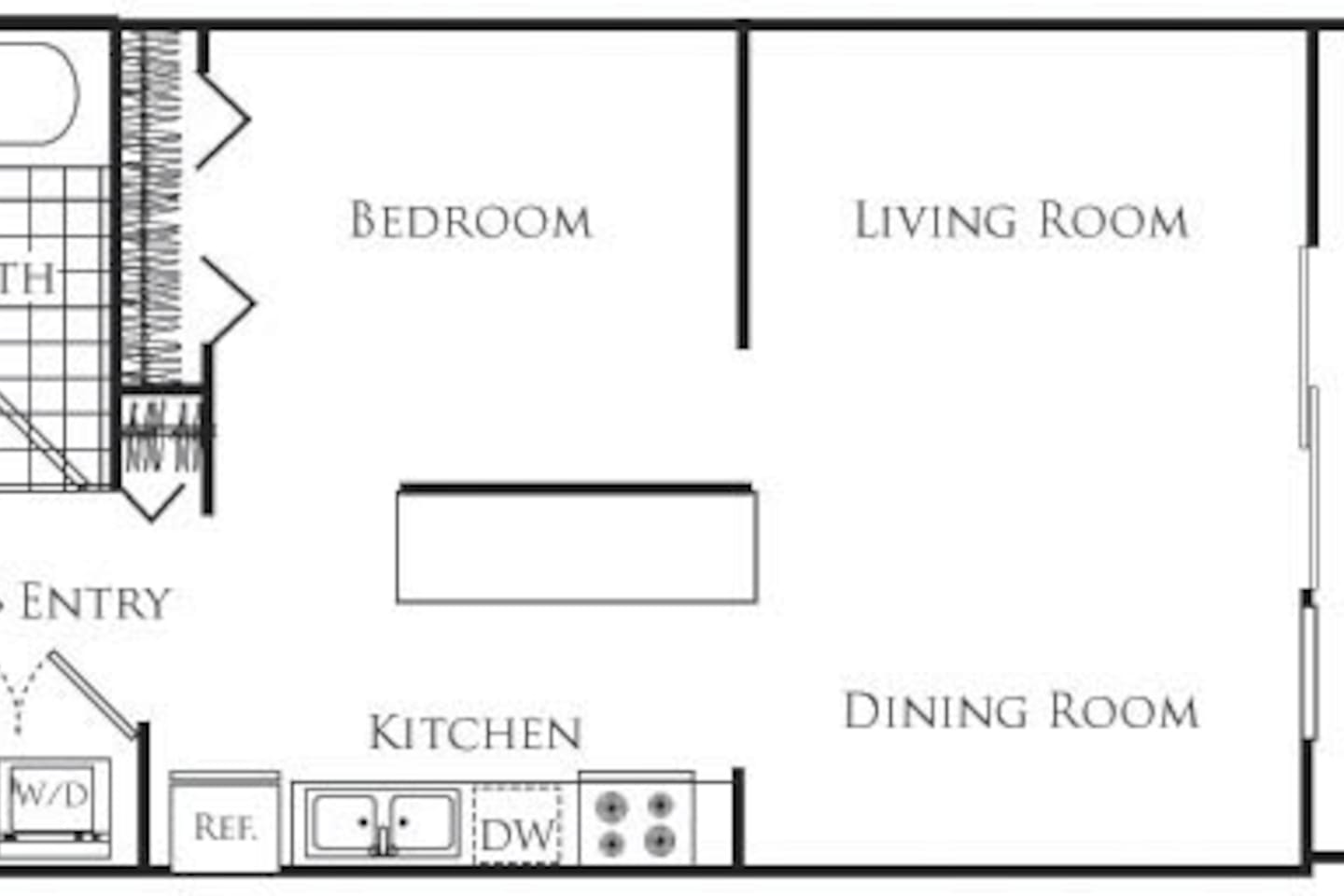 Floorplan diagram for B01, showing Studio